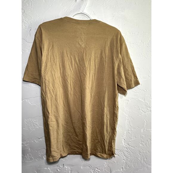 The North Face tan mens standard fit t shirt mens large normcore casual outdoor - Picture 4 of 5